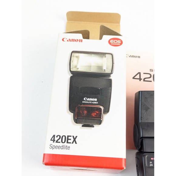 Canonβ Speedlite 420EX E TTL Flash for EOS Cameras with Box - Picture 3 of 11
